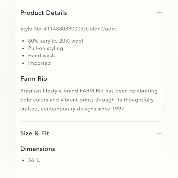 Farm Rio- Rainbow Wild Hearts Cardigan- Size S - Picture 11 of 11